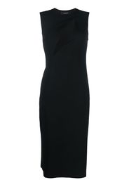 Versace cut-out sleeveless midi dress - Black