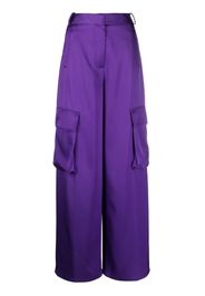 Versace wide-leg cargo trousers - Purple