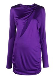 Versace slash cut-out minidress - Purple