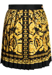 Versace baroque-print pleated skirt - Black