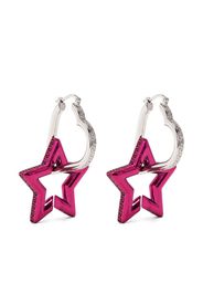 Versace Greca star-shaped drop earrings - Pink