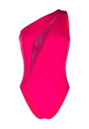 Versace one-shoulder swimsuit - Pink