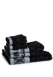 Versace I Love Baroque set of 5 towels - Black