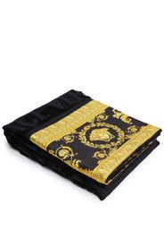 Versace I Love Baroque face towel - Black