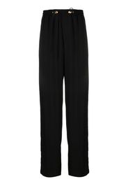Versace drawstring-fastening cotton track pants - Black