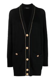 Versace button-fastening long-sleeve cardigan - Black