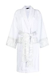 Versace I Love Baroque cotton bathrobe - White