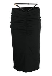 Versace Medusa georgette midi skirt - Black