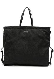 Versace Neo Nylon jacquard tote bag - Black
