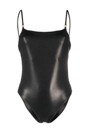 Versace Greca-detailed low-back swimsuit - Black
