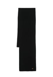 Versace Medusa Head-plaque ribbed scarf - Black