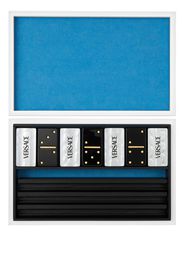Versace logo-print domino game - Silver
