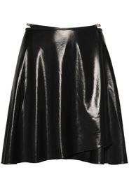 Versace lamé-effect wrap miniskirt - Black