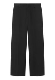 Versace virgin-wool wide-leg trousers - Black
