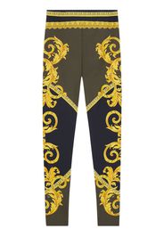 Versace Barocco panelled leggings - Black