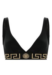 Versace Greca Border triangle bra - Black