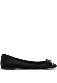 Versace Medusa-Head ballerina shoes - Black