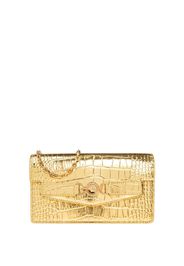 Versace Medusa '95 crocodile-effect clutch bag - Gold