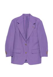 Versace peak-lapel single-breasted blazer - Purple
