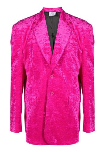 VETEMENTS single-breasted blazer - Pink