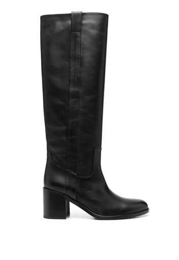 Via Roma 15 Venice 70mm leather boots - Black