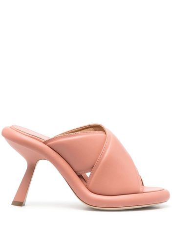 Vic Matie 105mm crossover-strap detail mules - Pink