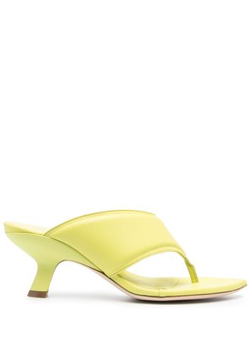 Vic Matie 75mm loe sculpted-heel sandals - Yellow