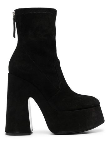 Vic Matie 140mm suede ankle boots - Black