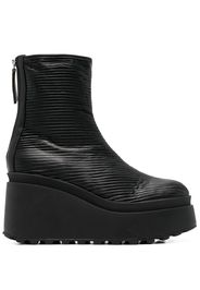 Vic Matie zipped wedge ankle boots - Black