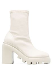 Vic Matie square-toe 110mm boots - Neutrals