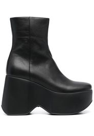 Vic Matie 110mm leather platform boots - Black