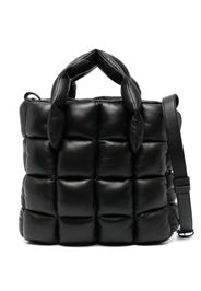 Vic Matie padded leather tote bag - Black