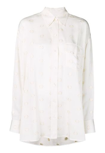 Victoria Beckham oversized shirt - White