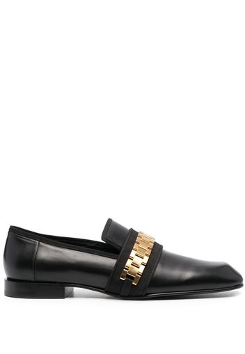 Victoria Beckham chain-link detail loafers - Black