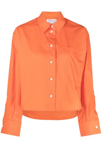 Victoria Beckham button-up cropped shirt - Orange