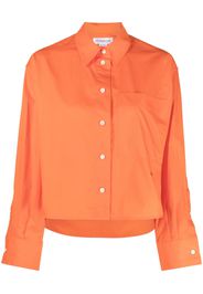 Victoria Beckham button-up cropped shirt - Orange