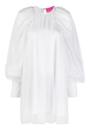 Viktor & Rolf broderie-anglaise puff-sleeves dress - White