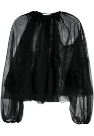 Viktor & Rolf semi-sheer tulle top - Black