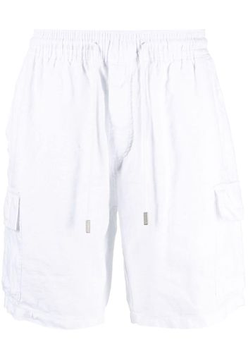 Vilebrequin logo-patch linen shorts - White