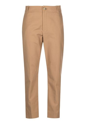 Vince slim-fit cigarette trousers - Neutrals