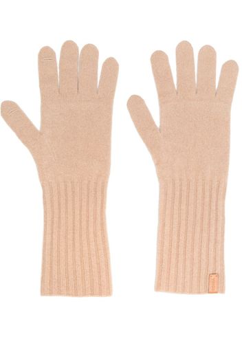 Vince Boiled knitted cashmere gloves - Brown
