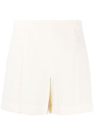Vince high-waisted pressed-crease shorts - Neutrals