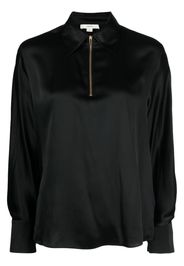 Vince silk long-sleeve blouse - Black