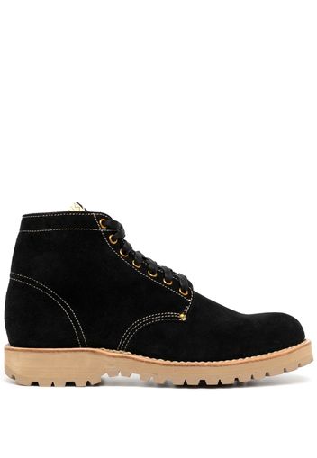 visvim suede lace-up ankle boots - Black