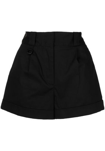 Vivetta high-waisted cotton shorts - Black
