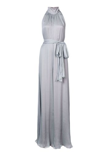 Voz tie waist draped jumpsuit - Grey