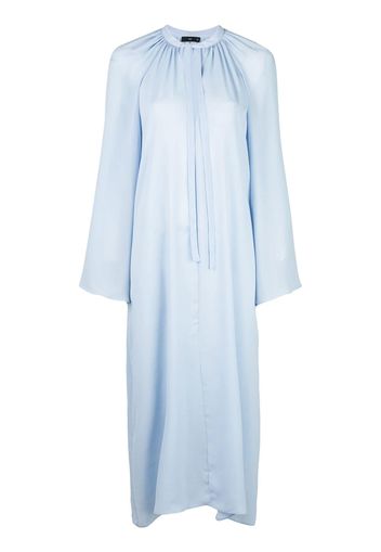 Voz long-sleeve flared dress - Blue