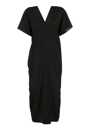 Voz short-sleeve midi dress - Black