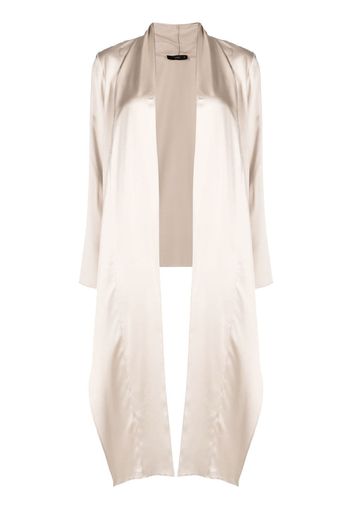 VOZ wrap-style satin blouse - Neutrals