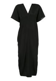 Voz short-sleeve midi dress - Black